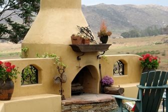 Stucco Fireplaces Outdoors - Landscaping Network