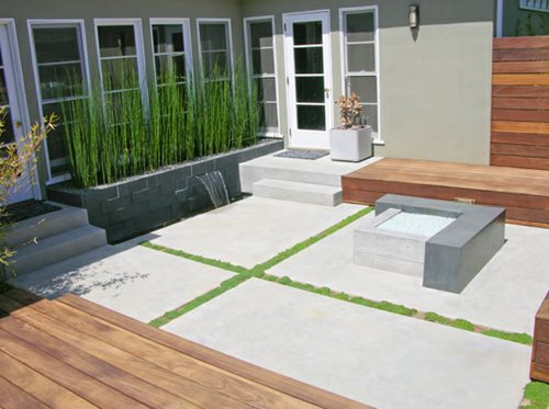 Modern Concrete Patio Designs