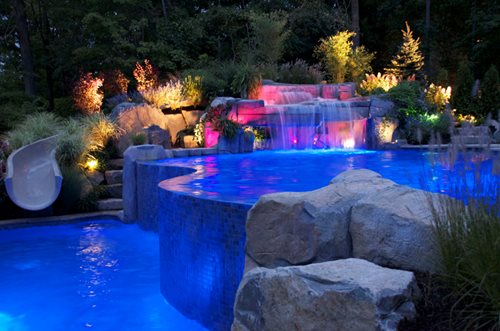 Small Swimming Pools with Waterfalls