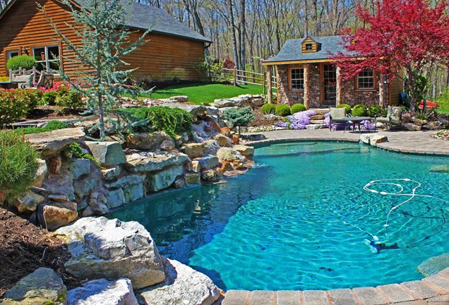 rustic country landscaping ideas rustic pool country landscape