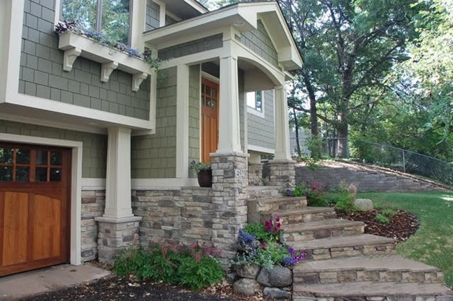 Stone Front Porch