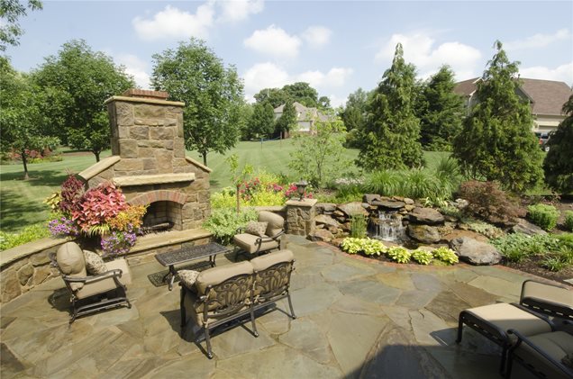 Patio Ideas with Fireplace