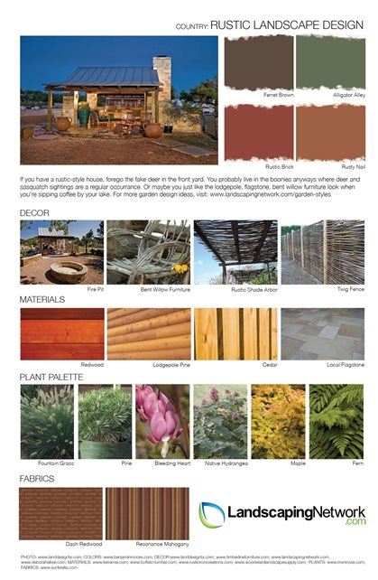 Rustic Landscape Design PdfLandscape Design SheetRustic Landscape,