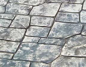 European Fieldstone stamped concrete pattern