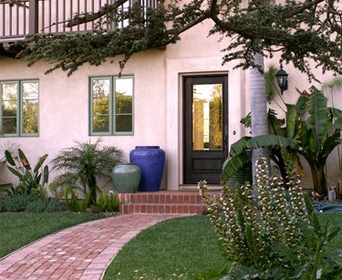 Long Walkway In Front Yard, Brick Walkway
Pergola and Patio Cover
Grace Design Associates
Santa Barbara, CA
