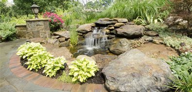 Naturalistic Waterfall
Pond and Waterfall
Rice's Landscaping Redefined
Canton, OH