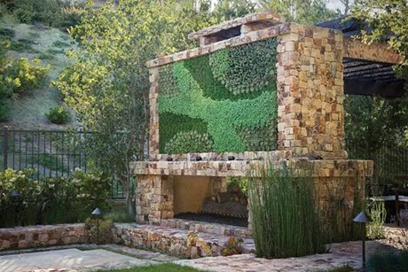 Stone Outdoor Fireplace, Living Wall
Outdoor Fireplace
Seasons Landscaping
Laguna Beach, CA