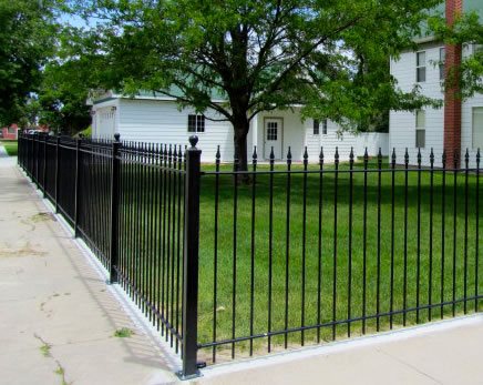 Wrought Iron Fences Landscaping Network, Wrought Iron Garden Fencing Ideas