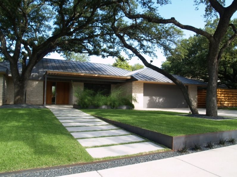 Asian Landscaping Austin Tx Photo, Modern Front Yard Landscaping Images