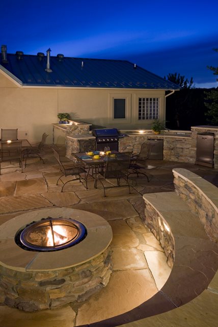 Natural Stone Fire Pit Surround
Built-In Seating
Landscaping Network
Calimesa, CA