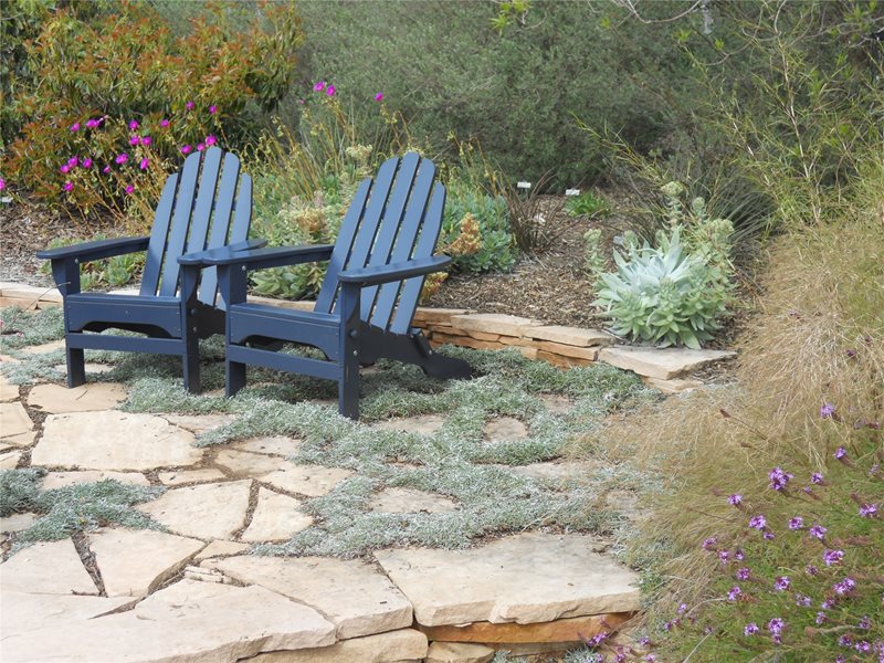 阿迪朗达克椅子加州花园旅游景观网络卡里梅萨，加州
