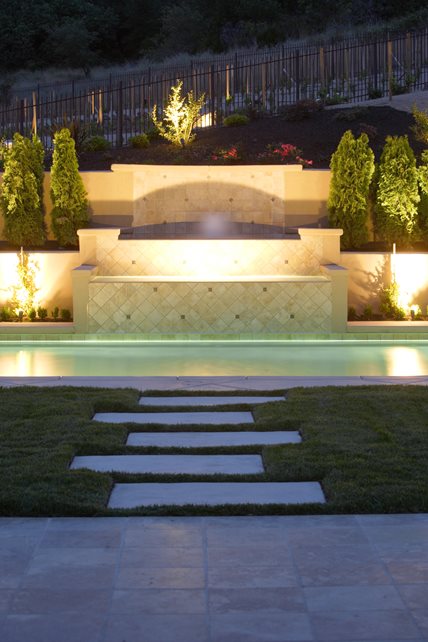 Custom Pool Fountain, Night Lighting
Fountain
Landscaping Network
Calimesa, CA