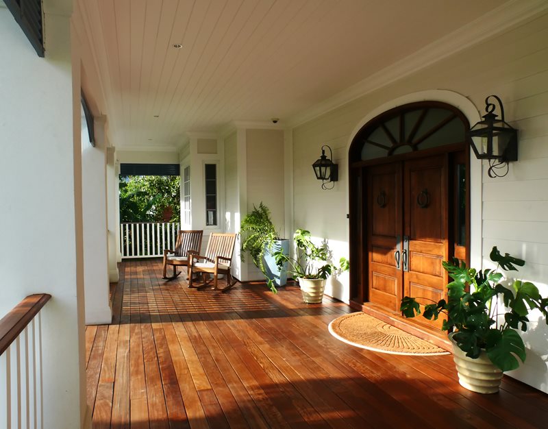 Wood Porch, Rocking Chairs, Arched Double Door, Lanterns
Front Porch
Landscaping Network
Calimesa, CA