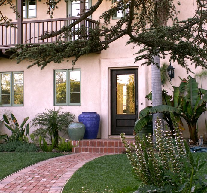 Long Walkway In Front Yard, Brick Walkway
Front Yard Landscaping
Grace Design Associates
Santa Barbara, CA