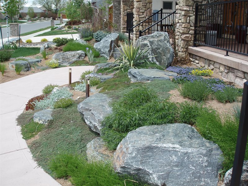 Boulder Plantings花园设计J＆S景观Longmont，CO