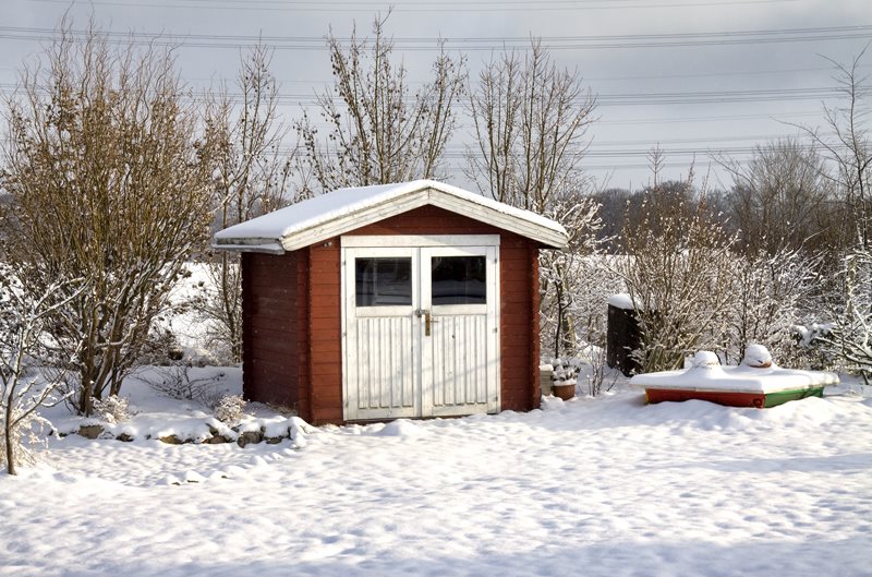 Snow Covered Shed, White Double Doors
Garden Sheds
Landscaping Network
Calimesa, CA