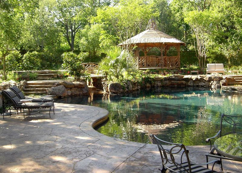 Rustic Pool, Rustic Gazebo
Gazebo
Harold Leidner Landscape Architects
Carrollton, TX