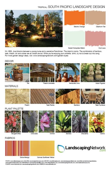 Landscape Design Sheet
South Pacific Landscape
