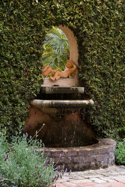 Custom Wall Fountain, Brick Basin
Mediterranean Landscaping
Grace Design Associates
Santa Barbara, CA