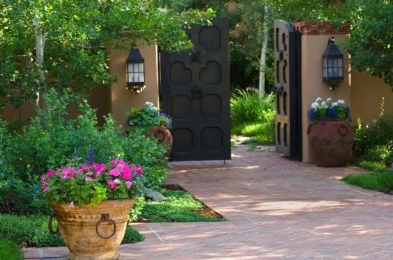 Front Courtyard Gate
Mediterranean Landscaping
Designscapes Colorado
Centennial, CO