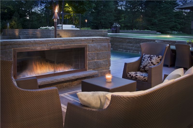 Low Outdoor Fireplace
Modern Fireplace
Zaremba and Company Landscape
Clarkston, MI