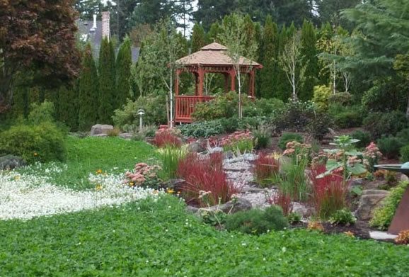 Gazebo, Streambed, Rain Garden
Oregon Landscaping
Changing Landscapes Inc.
Lake Oswego, OR