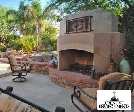 Southwest Fireplace
Outdoor Fireplace
Creative Environments
Tempe, AZ