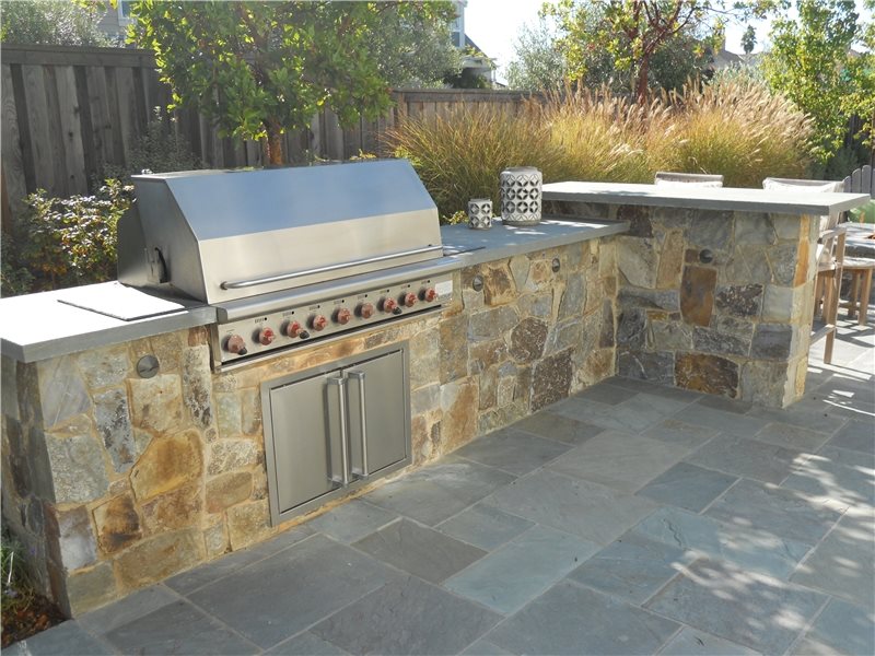 Stone Veneer For Outdoor Kitchens, Stone Wall Outdoor Kitchen