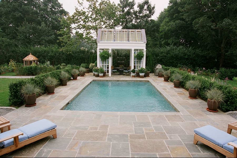 Swimming Pool Materials Landscaping, Small Garden Design With Swimming Pool