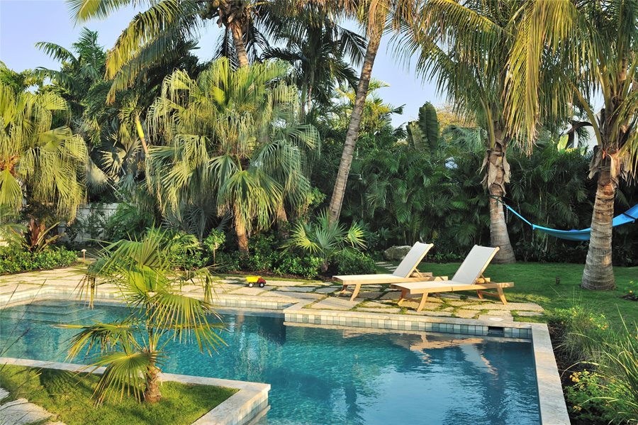 Key West Pool Tropical Garden, Landscape Architect Florida Keys