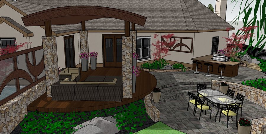 Deck Plans Landscaping Network, Landscaping Around Deck And Patio