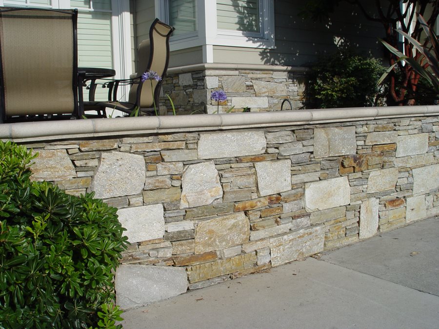 Veneer Retaining Walls Landscaping Network - Stone Veneer Concrete Retaining Wall