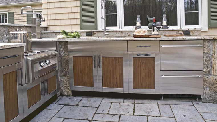 Outdoor Kitchen Cabinets Landscaping, Outdoor Stainless Steel Cabinets