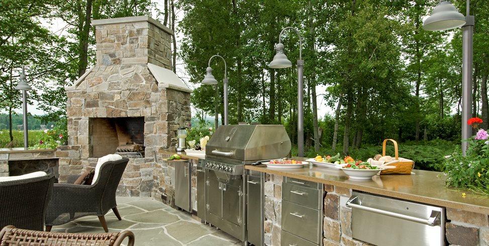 stainless outdoor appliances