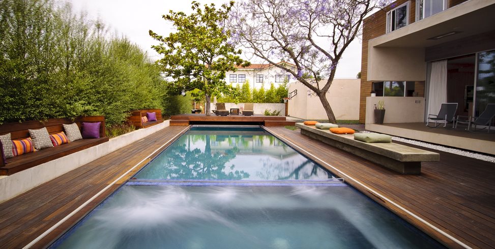 Wood Deck Swimming Pool
Tropical Landscaping
Z Freedman Landscape Design
Venice, CA